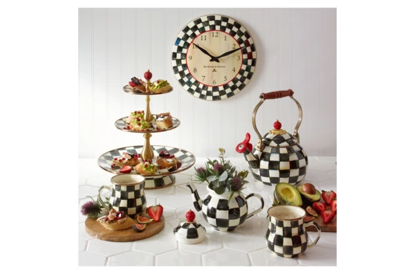 Чайник со свистком Mackenzie-Childs Courtly Check 2 л, сталь нержавеющая