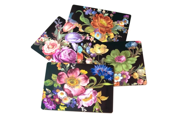 Набор подставок под тарелки Mackenzie-Childs Countly Check, 4 шт, пробка