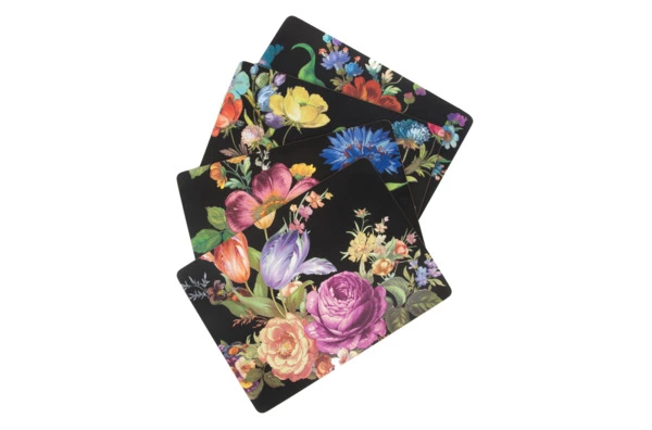 Набор подставок под тарелки Mackenzie-Childs Countly Check, 4 шт, пробка