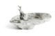 Солонка с ложкой Michael Aram Коралловый риф 11 см, серебристая