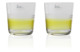 Набор из 2 бокалов для воды 350мл Цветной танец (желтый)