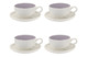 Набор чашек чайных с блюдцем Portmeirion Софи Конран для Портмейрион 200мл, 4 шт, вишневый