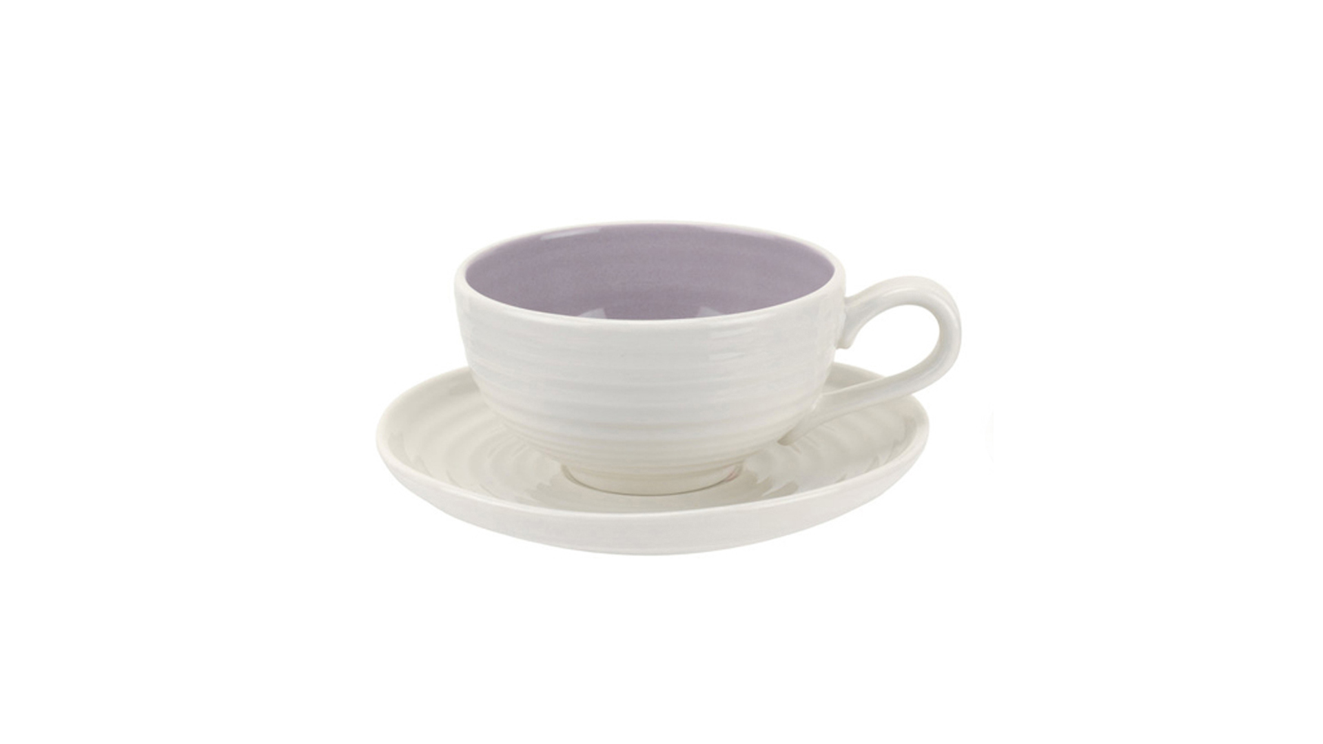 Чашка чайная с блюдцем Portmeirion Софи Конран для Портмейрион 200 мл, вишневая