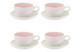 Набор чашек чайных с блюдцем Portmeirion Софи Конран для Портмейрион 200мл, 4 шт, розовый