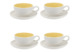 Набор чашек чайных с блюдцем Portmeirion Софи Конран для Портмейрион 200мл, 4 шт, желтый