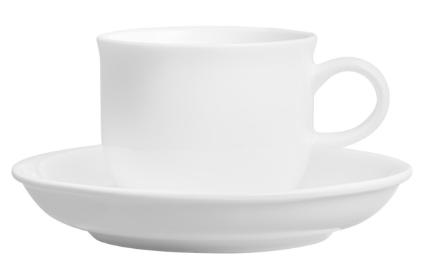 Чашка кофейная с блюдцем Mix&Match Элемент 100 мл, фарфор костяной