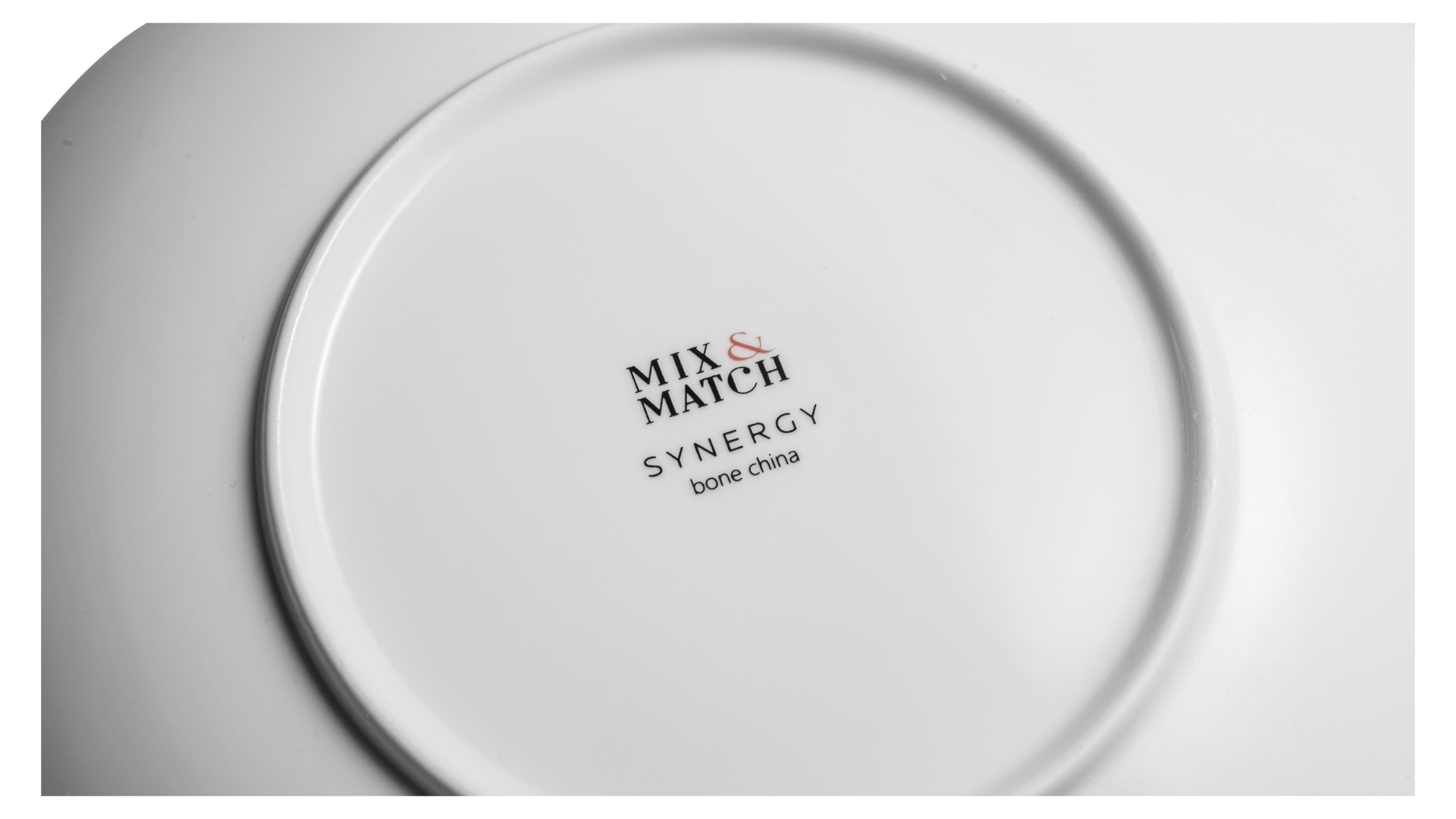 Тарелка для пасты Mix&Match Синергия 25 см, фарфор костяной