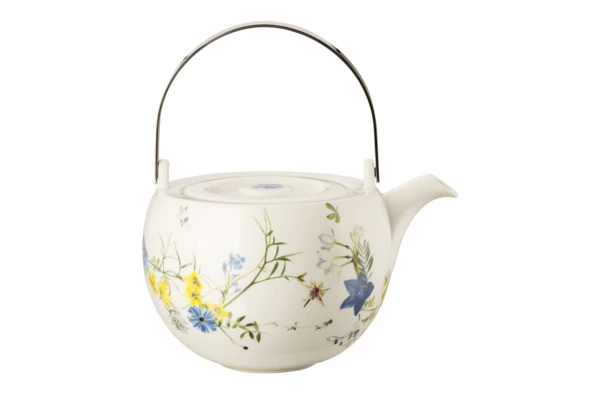 Чайник Rosenthal Альпийские цветы 1,35 л, фарфор костяной