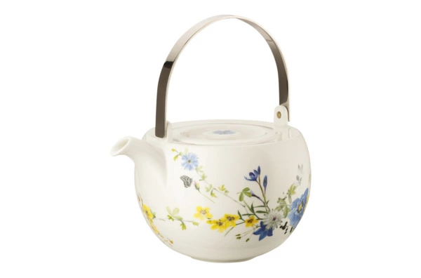 Чайник Rosenthal Альпийские цветы 1,35 л, фарфор костяной