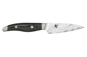 Нож овощной KAI Шан Нагарэ 9 см, дамасская сталь 72 слоя