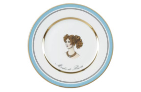 Тарелка десертная ИФЗ Modes de Paris.Европейская-2,18 см, фарфор твердый, голубой, п/к