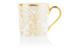Чашка кофейная с блюдцем 150мл Дамасский узор, золотая