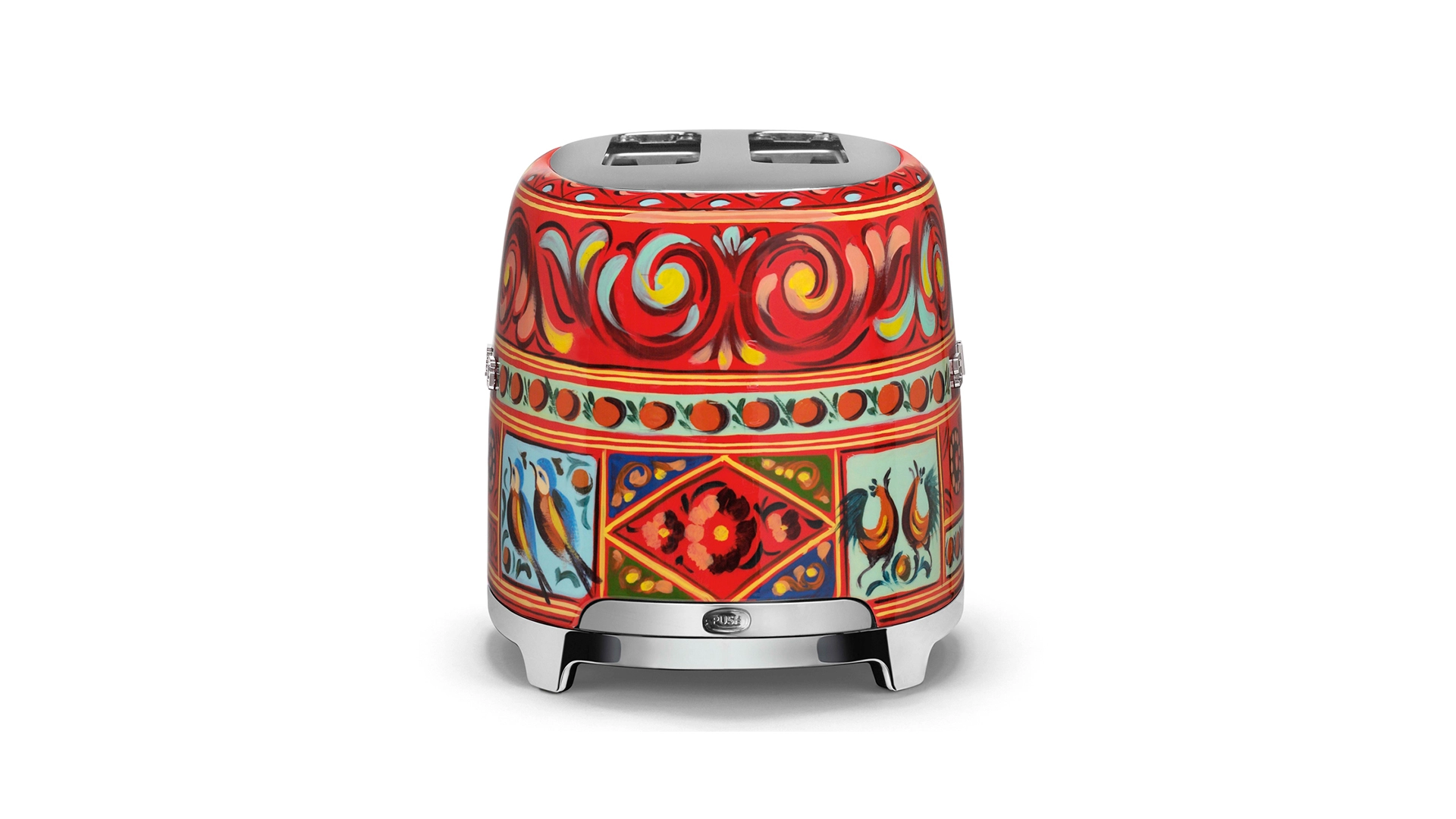 Тостер на 2 ломтика SMEG D&G TSF01DGEU Sicily is my love, красный