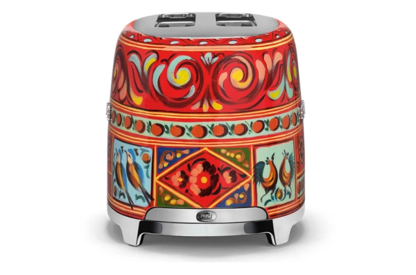 Тостер на 2 ломтика SMEG D&G TSF01DGEU Sicily is my love, красный