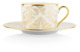 Сервиз чайный Haviland Дамасский узор на 6 персон 20 предметов, золотой декор