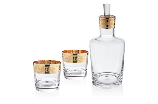 Набор графин и 2 стакана для виски Zwiesel Glas Награда Золотая классика, п/к