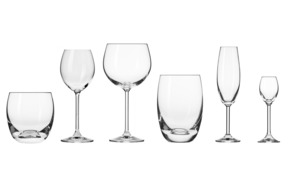 Набор бокалов Krosno Счастье для 6 видов напитков на 6 персон 36 шт, п/к, стекло