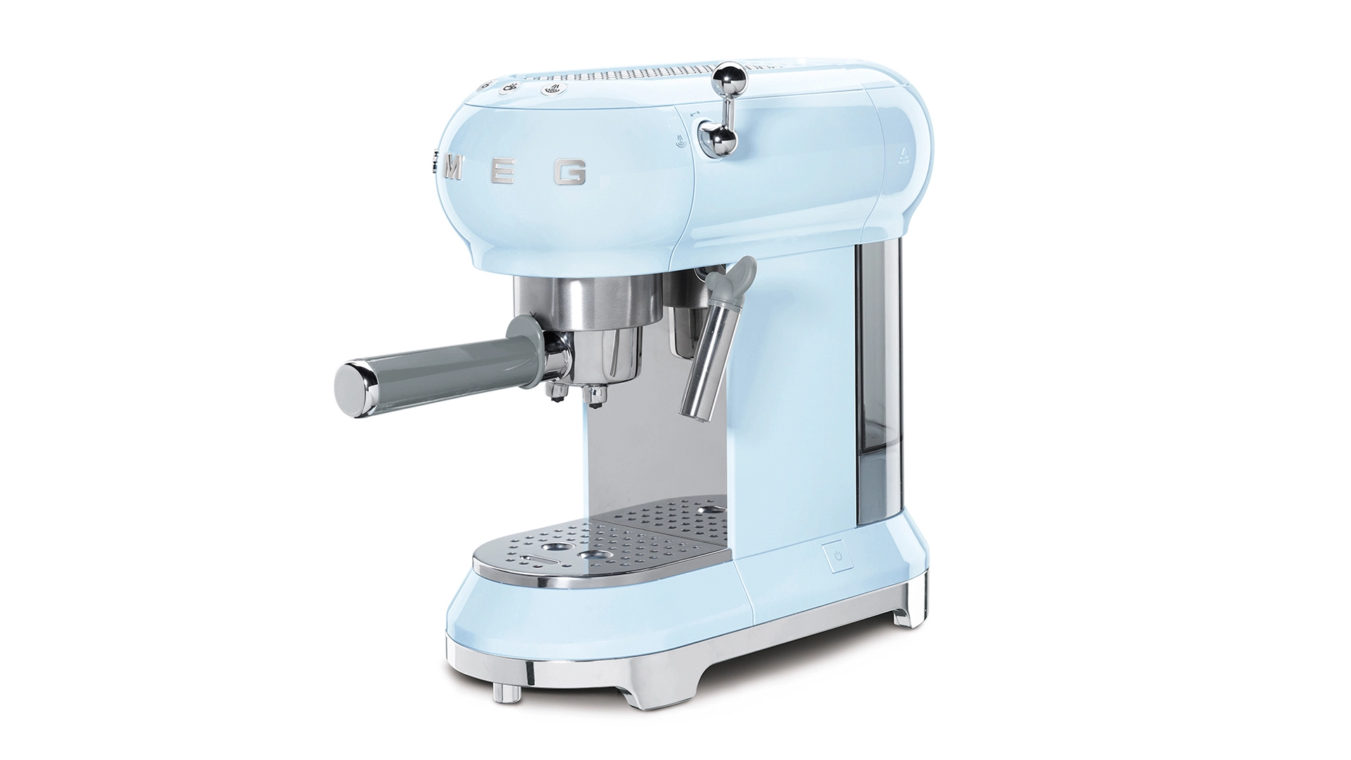 Кофемашина-эспрессо рожковая SMEG ECF01PBEU, голубой