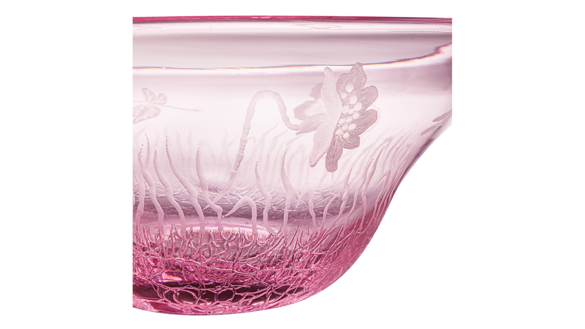 Чаша Duccio di Segna Весна 40 см, хрусталь, розовая
