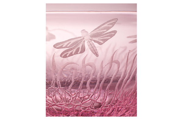 Чаша Duccio di Segna Весна 40 см, хрусталь, розовая