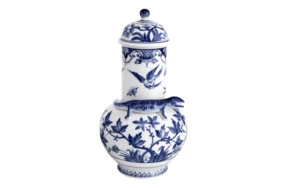 Ваза Meissen с ящерицей 24см Голубой журавль (лим.вып.07/50, 2018) (модель 1725г)