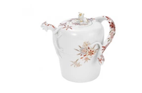 Чайник Meissen с ящерицей 0,4л Восточный цветочный узор (лим.вып.07/50, 2018) (модель 1712-1715гг)