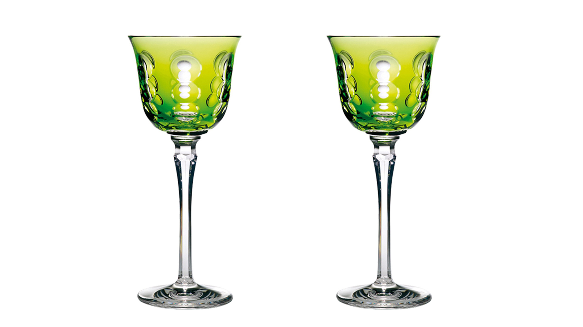 Набор из 2 бокалов для вина 200мл "Кавали" (светло-зеленый)