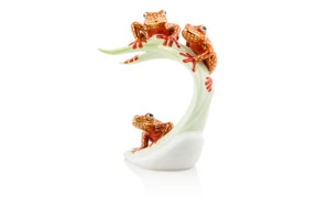 Фигурка Herend 16,4 см Три лягушки на листе