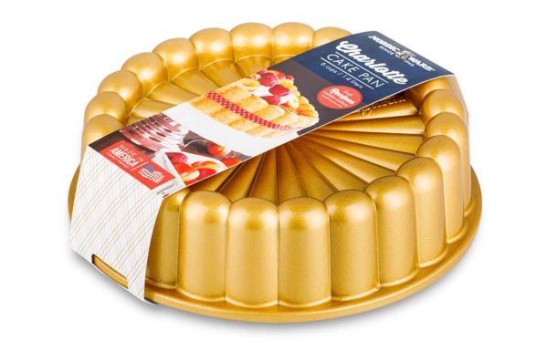 Форма для выпечки Nordic Ware Шарлотка 1,4 л, d20,5 см, литой алюминий, золотая