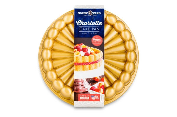 Форма для выпечки Nordic Ware Шарлотка 1,4 л, d20,5 см, литой алюминий, золотая