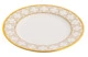 Тарелка десертная Noritake Трефолио, золотой кант 16,5 см, фарфор костяной