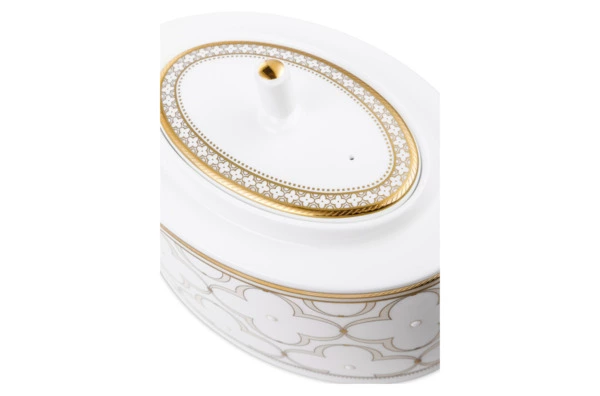 Чайник Noritake Трефолио, золотой кант 1,3 л, фарфор костяной
