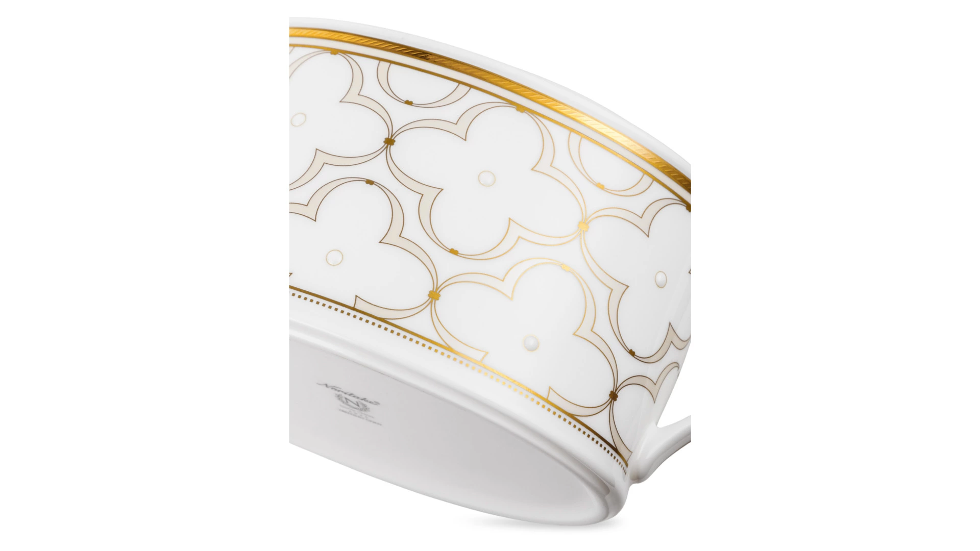 Чайник Noritake Трефолио, золотой кант 1,3 л, фарфор костяной