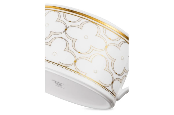 Чайник Noritake Трефолио, золотой кант 1,3 л, фарфор костяной