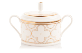 Сахарница Noritake Трефолио, золотой кант 390 мл