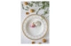 Тарелка суповая Noritake Трефолио, золотой кант 22 см, фарфор костяной