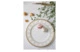 Тарелка обеденная Noritake Трефолио, золотой кант 28 см, фарфор костяной