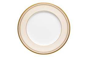 Тарелка закусочная Noritake Трефолио, золотой кант 22 см