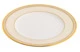 Тарелка закусочная Noritake Трефолио, золотой кант 22 см, фарфор костяной