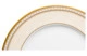 Тарелка закусочная Noritake Трефолио, золотой кант 22 см, фарфор костяной