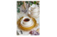 Сервиз чайный Noritake Трефолио, золотой кант на 6 персон 21 предмет