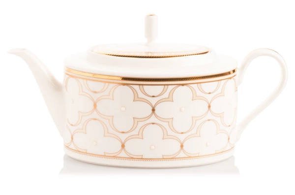 Сервиз чайный Noritake Трефолио, золотой кант на 6 персон 21 предмет