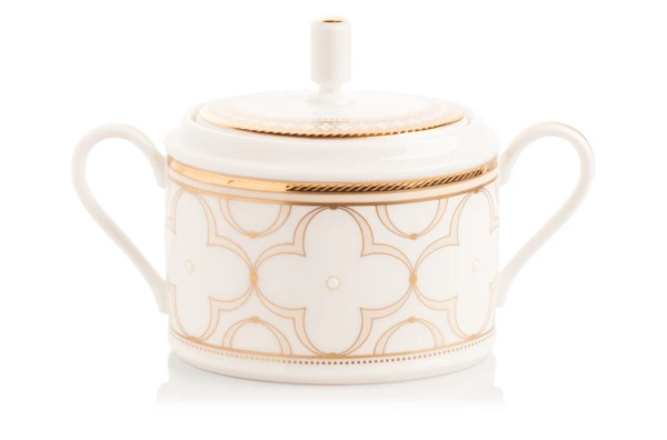 Сервиз чайный Noritake Трефолио, золотой кант на 6 персон 21 предмет