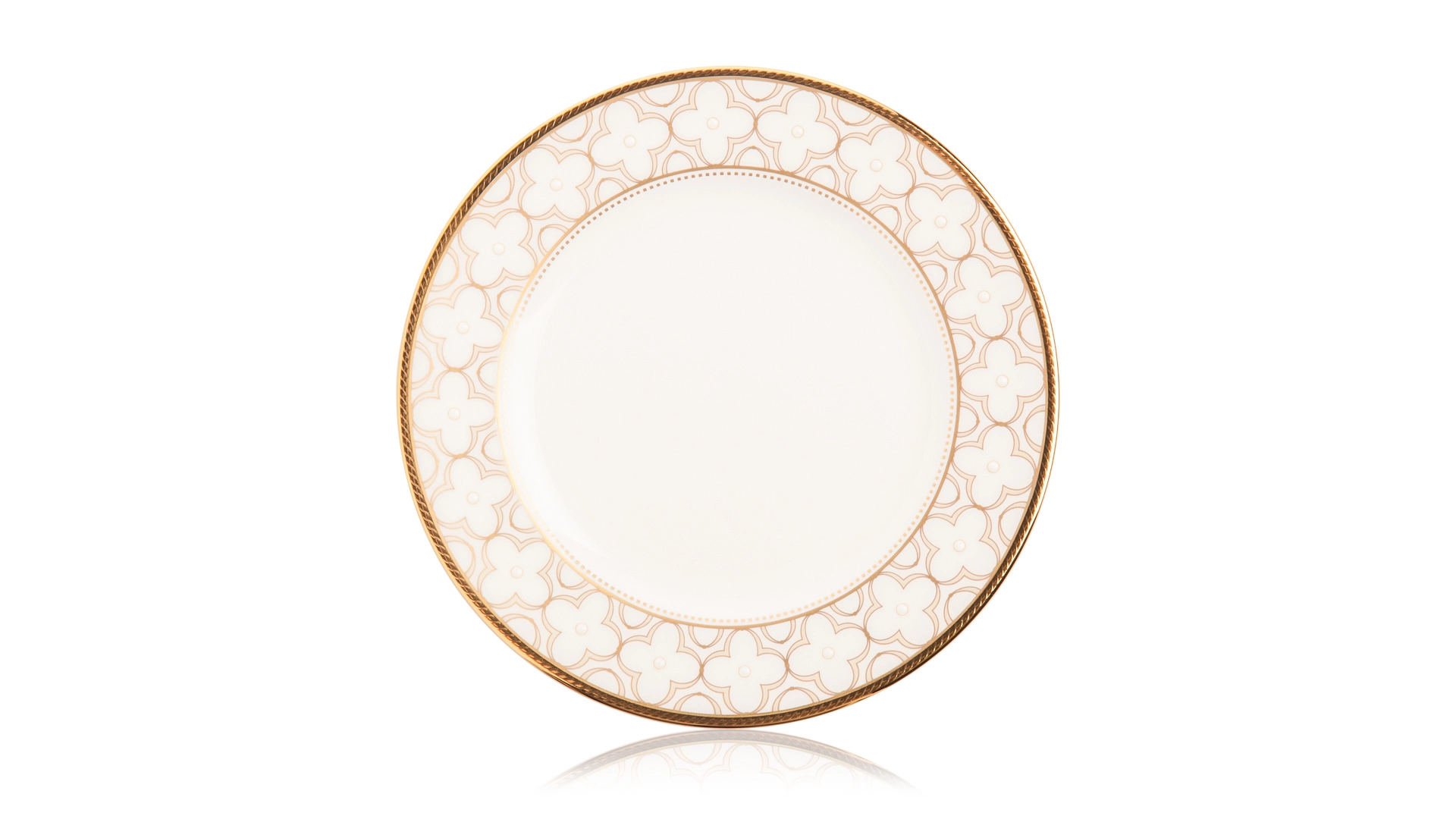 Сервиз чайный Noritake Трефолио, золотой кант на 6 персон 21 предмет