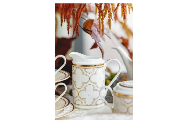 Сервиз чайный Noritake Трефолио, золотой кант на 6 персон 21 предмет