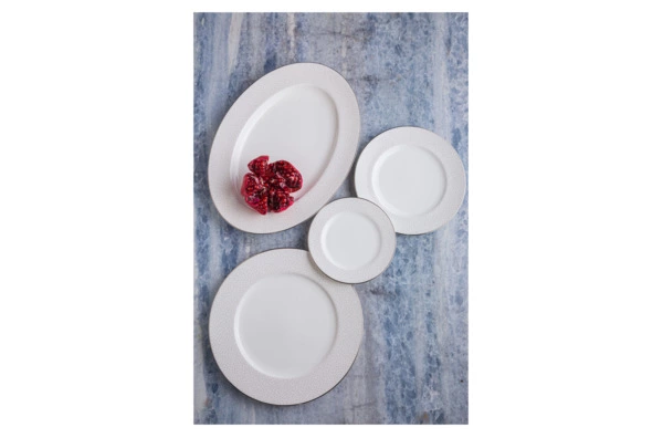 Тарелка десертная Noritake Брум-стрит 17 см, фарфор костяной