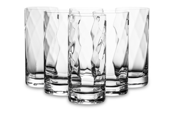 Набор стаканов для воды Krosno Романтика 380 мл, 6 шт
