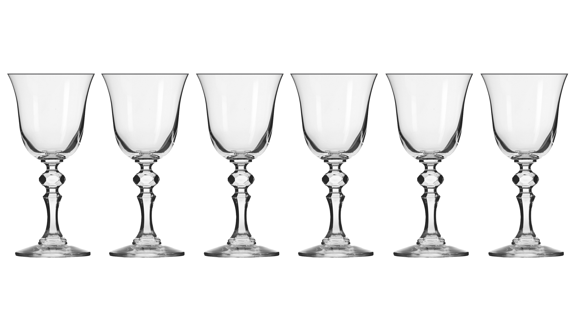 Набор бокалов для белого вина Krosno Криста 150 мл, 6 шт