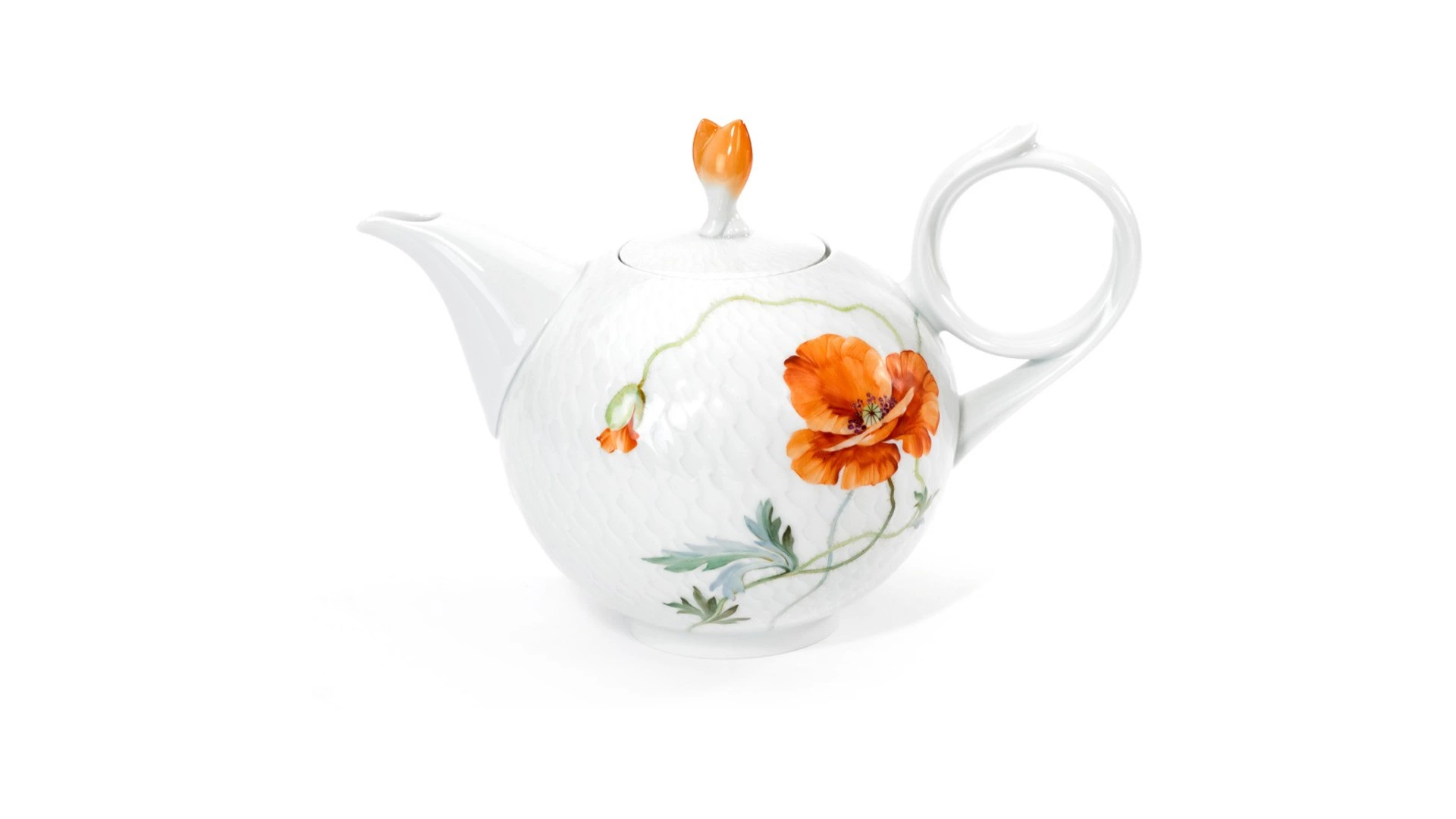 Сервиз чайный Meissen 6/24 Игра волн, рельеф, маки