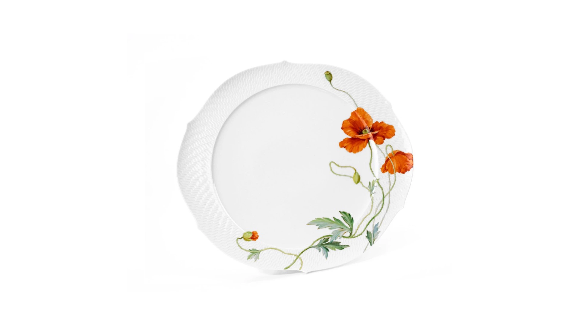 Сервиз чайный Meissen 6/24 Игра волн, рельеф, маки